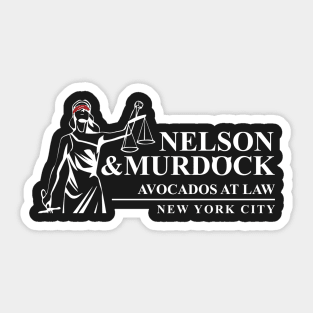 Nelson & Murdock - Avocados at Law Sticker